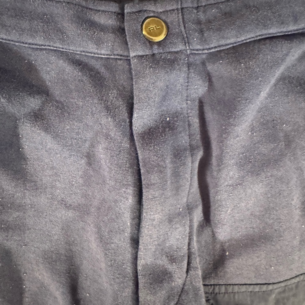 Polo by Ralph Lauren Navy Joggers with Green Accents - Picture 5 of 6
